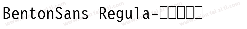 BentonSans Regula字体转换